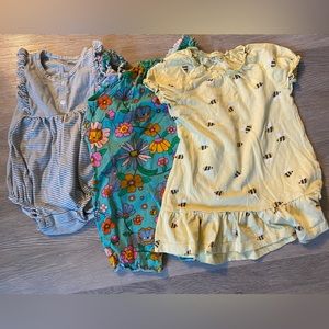 3 summer bundle 12-18 month 2 onesies and 1 dress!